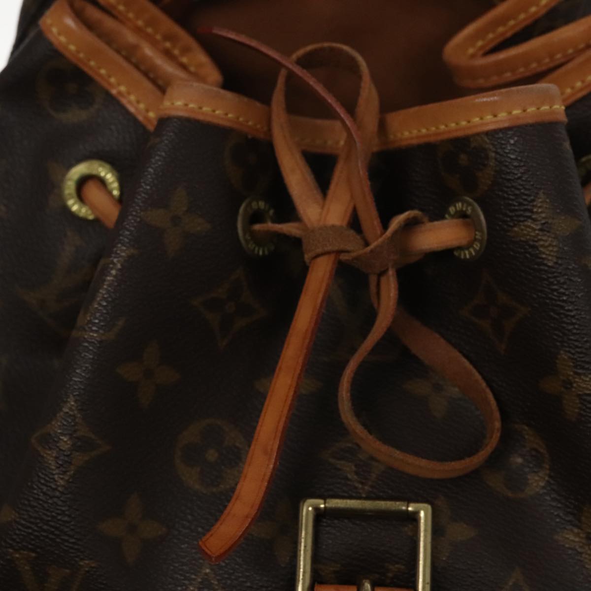 Louis Vuitton Montsouris GM, Brown, Canvas, backpack