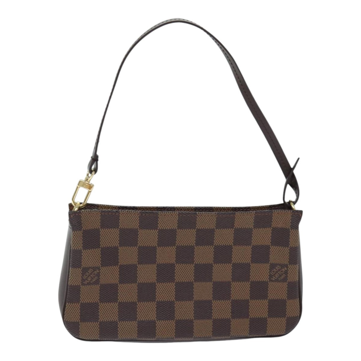 Louis Vuitton Pochette Accessoire, Brown, Canvas, clutch