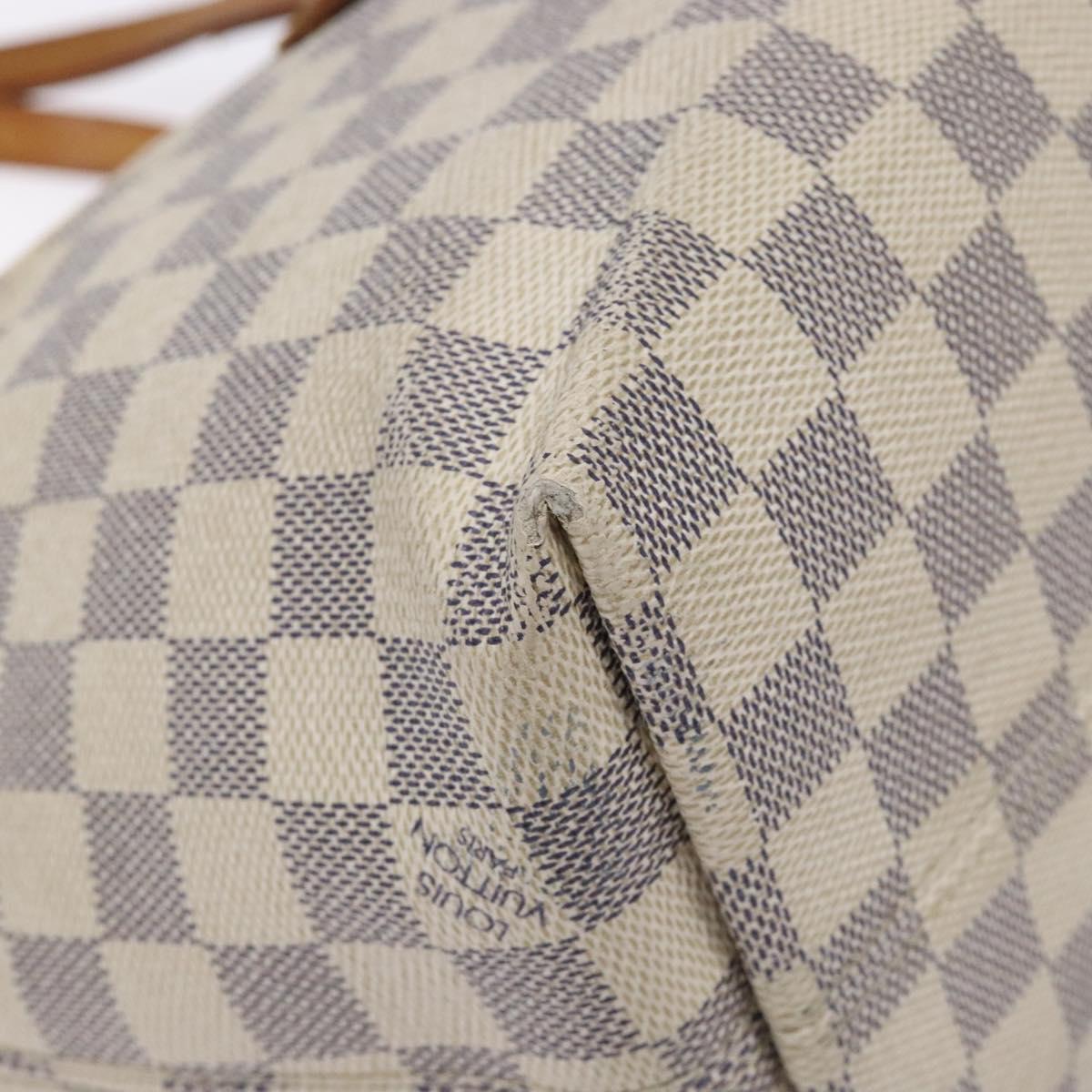 Louis Vuitton Lena PM, White, Canvas, shoulder