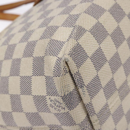 Louis Vuitton Lena PM, White, Canvas, shoulder