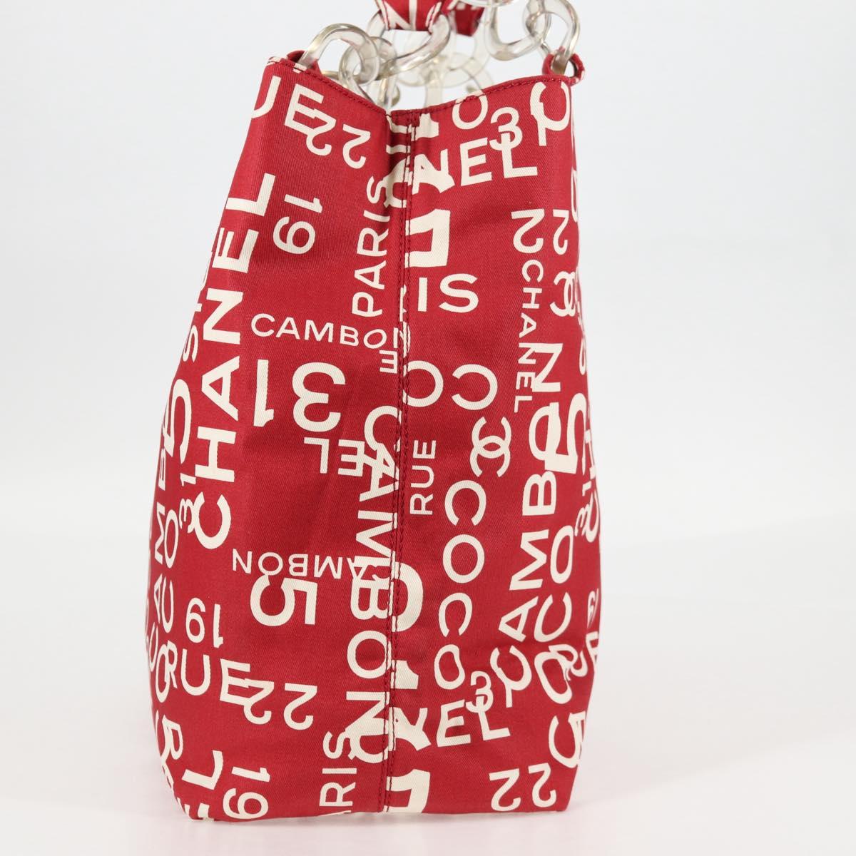 Chanel By sea, Red, Canvas, tote
