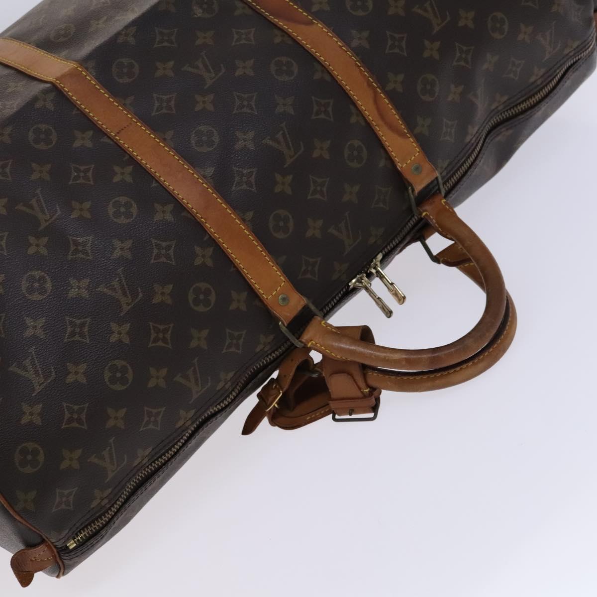 Louis Vuitton Keepall 60, Brown, Canvas, travel