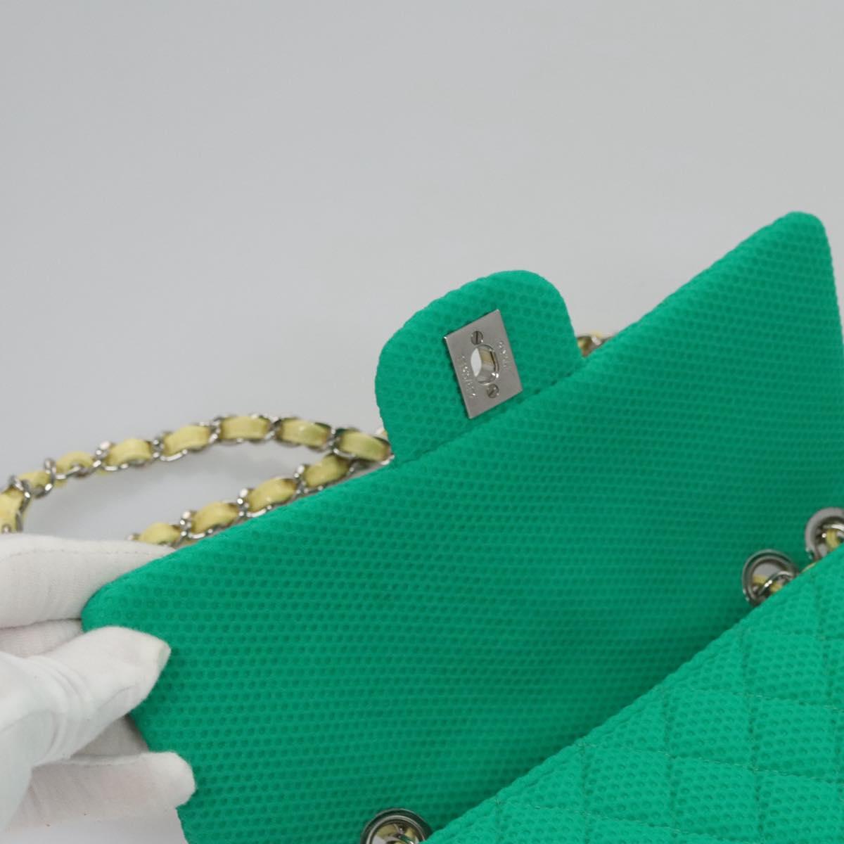 Chanel, Green, Cotton, shoulder
