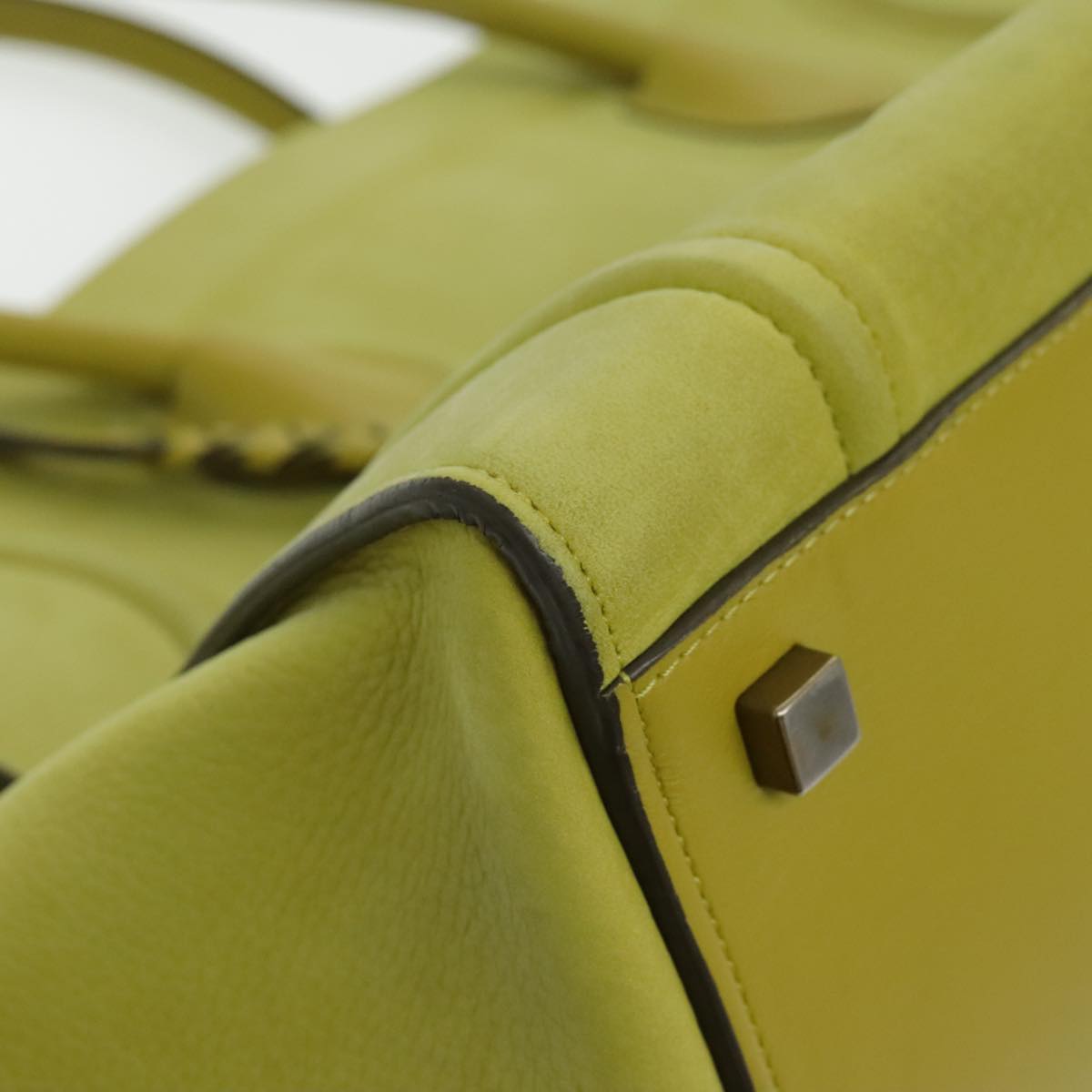 Céline Luggage, Green, Leather, handbag