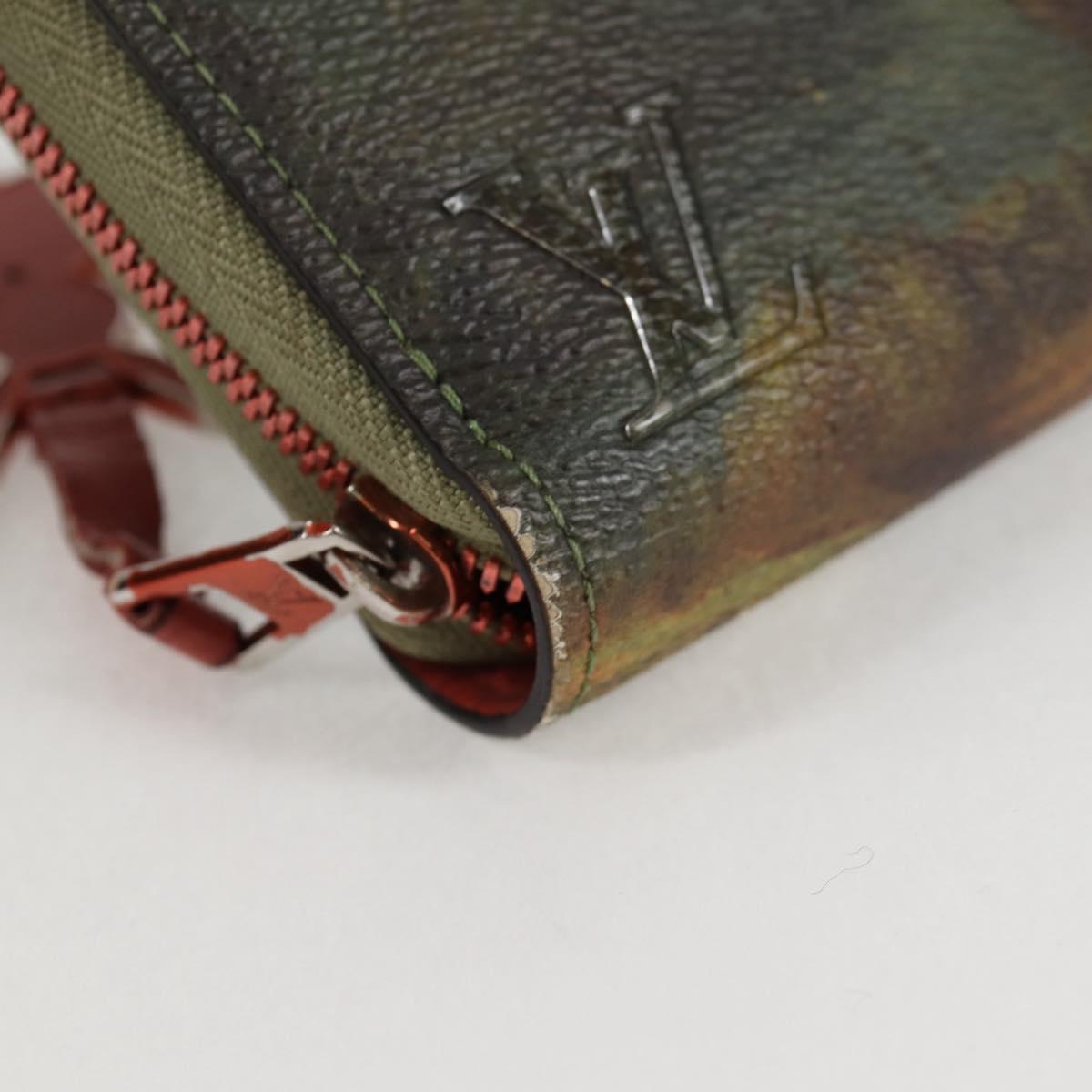 Louis Vuitton Zippy wallet, Green, Canvas, wallet