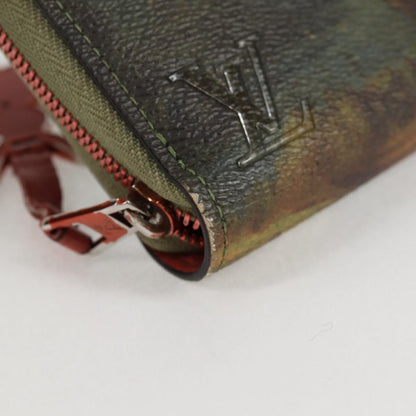 Louis Vuitton Zippy wallet, Green, Canvas, wallet