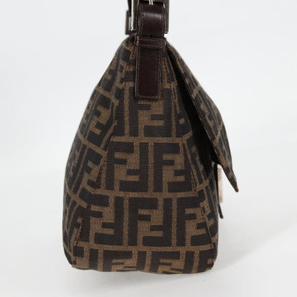Fendi Mamma Baguette, Black, Canvas, shoulder
