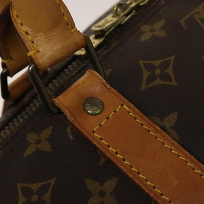 Louis Vuitton Keepall 60, Brown, Canvas, travel