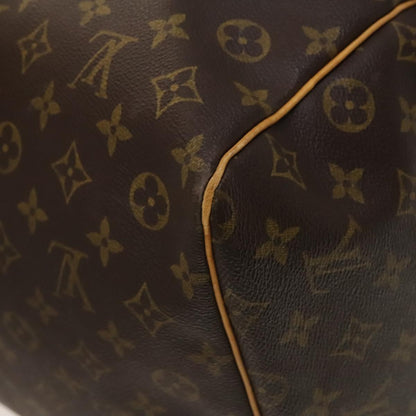 Louis Vuitton Keepall 60, Brown, Canvas, travel