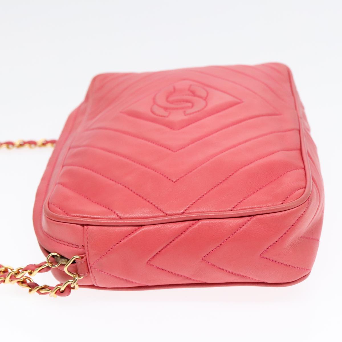 Chanel Camera, Pink, Leather, shoulder