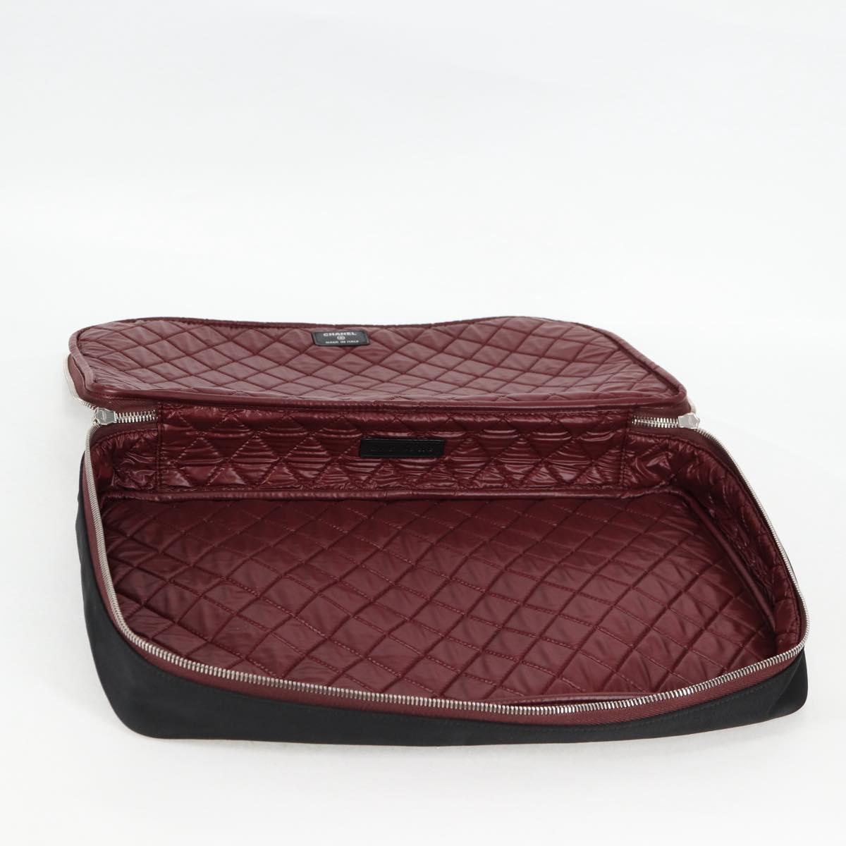 Chanel Cc, Black, NYLON, clutch