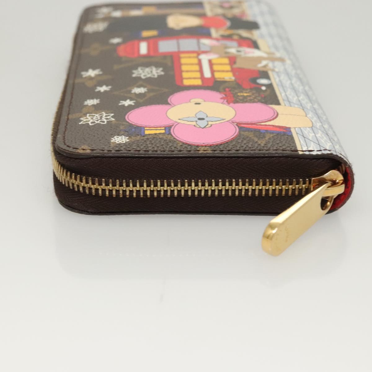 Louis Vuitton Portefeuille zippy, Brown, Canvas, wallet