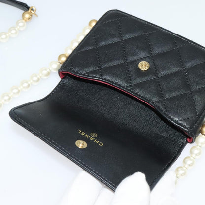 Chanel MINI FLAP BAG, Black, Leather, shoulder