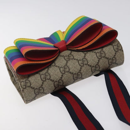 Gucci Butterfly, Beige, Canvas, shoulder