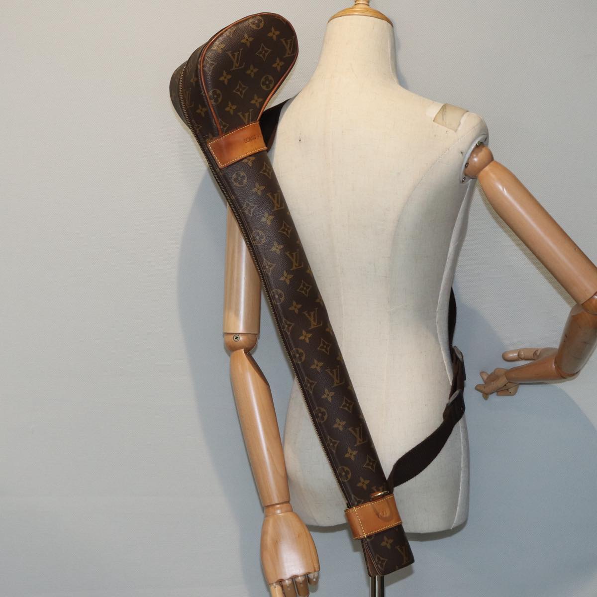 Louis Vuitton LV America's Cup, Brown, Canvas, clutch