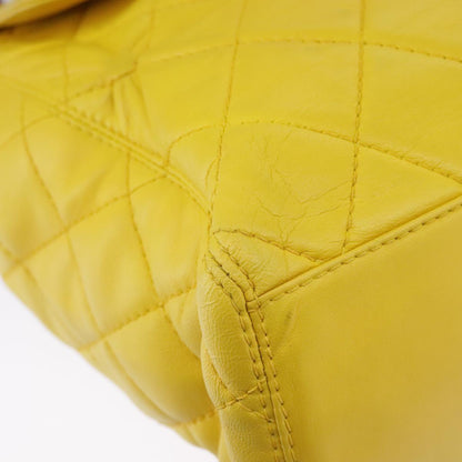 Chanel Cabas, Yellow, Leather, handbag