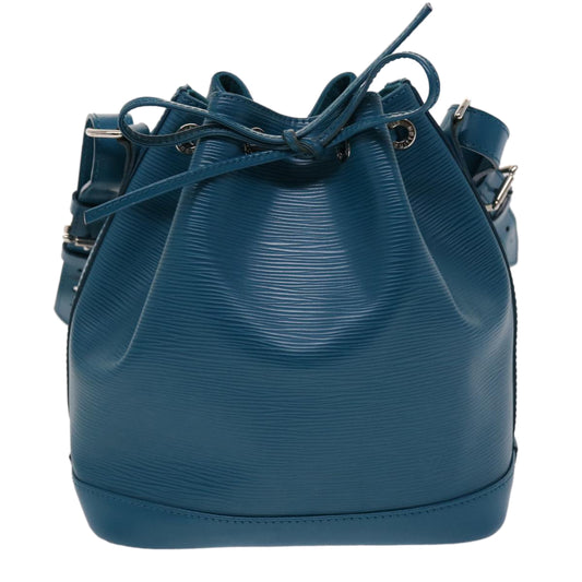 Louis Vuitton Noe, Blue, Leather, shoulder