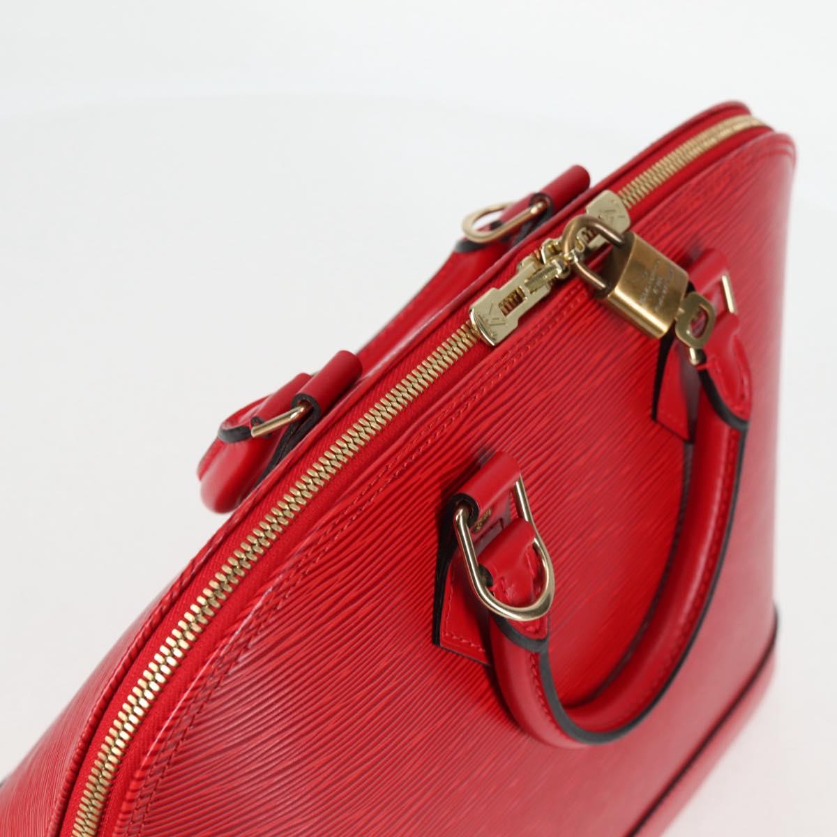 Louis Vuitton Alma, Red, Leather, handbag
