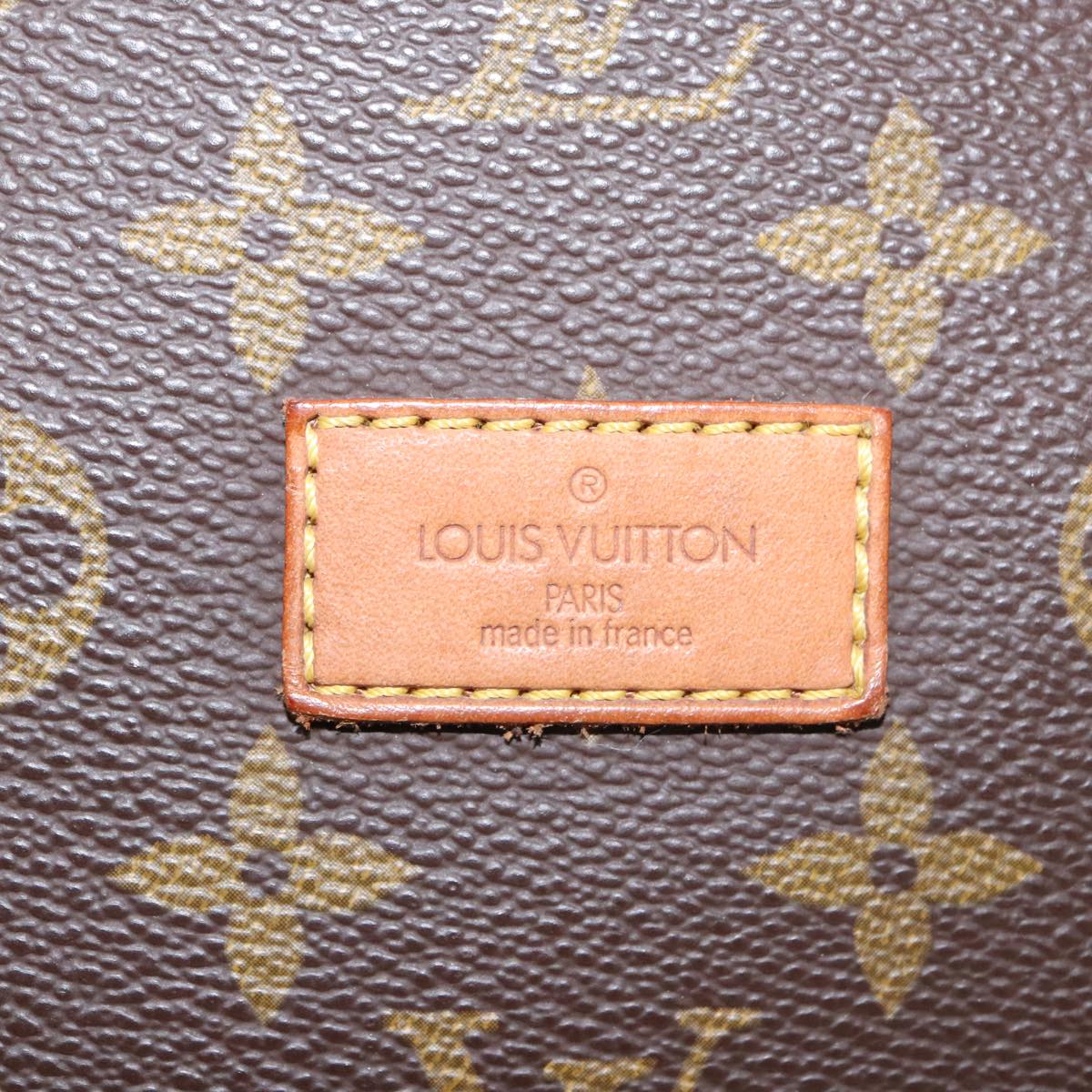 Louis Vuitton Saumur 43, Brown, Canvas, shoulder