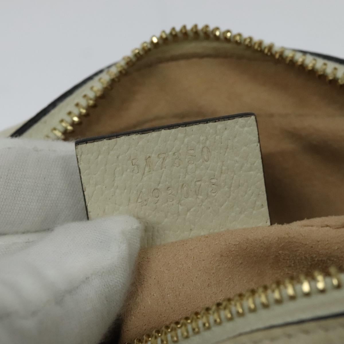Gucci Ophidia, White, Leather, shoulder