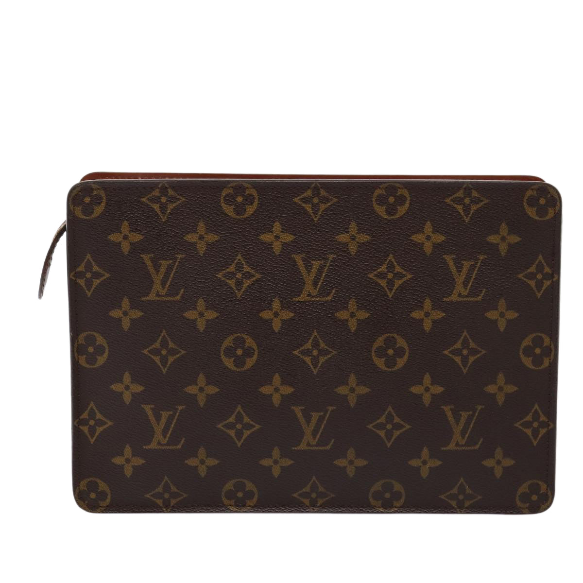 Louis Vuitton Pochette A4, Brown, Canvas, clutch