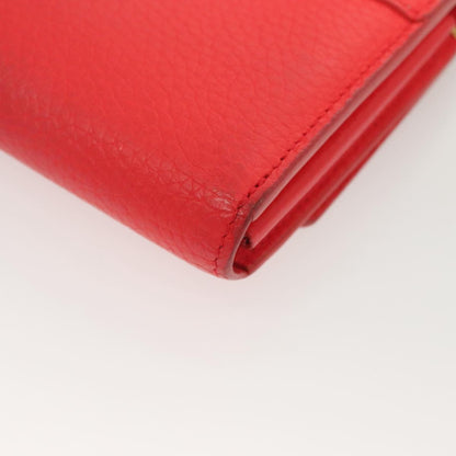 Louis Vuitton Capucines, Red, Leather, wallet