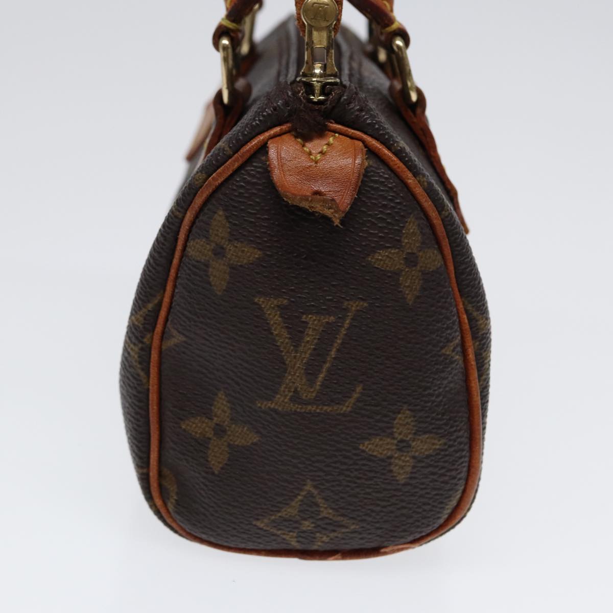 Louis Vuitton Mini speedy, Brown, Canvas, handbag