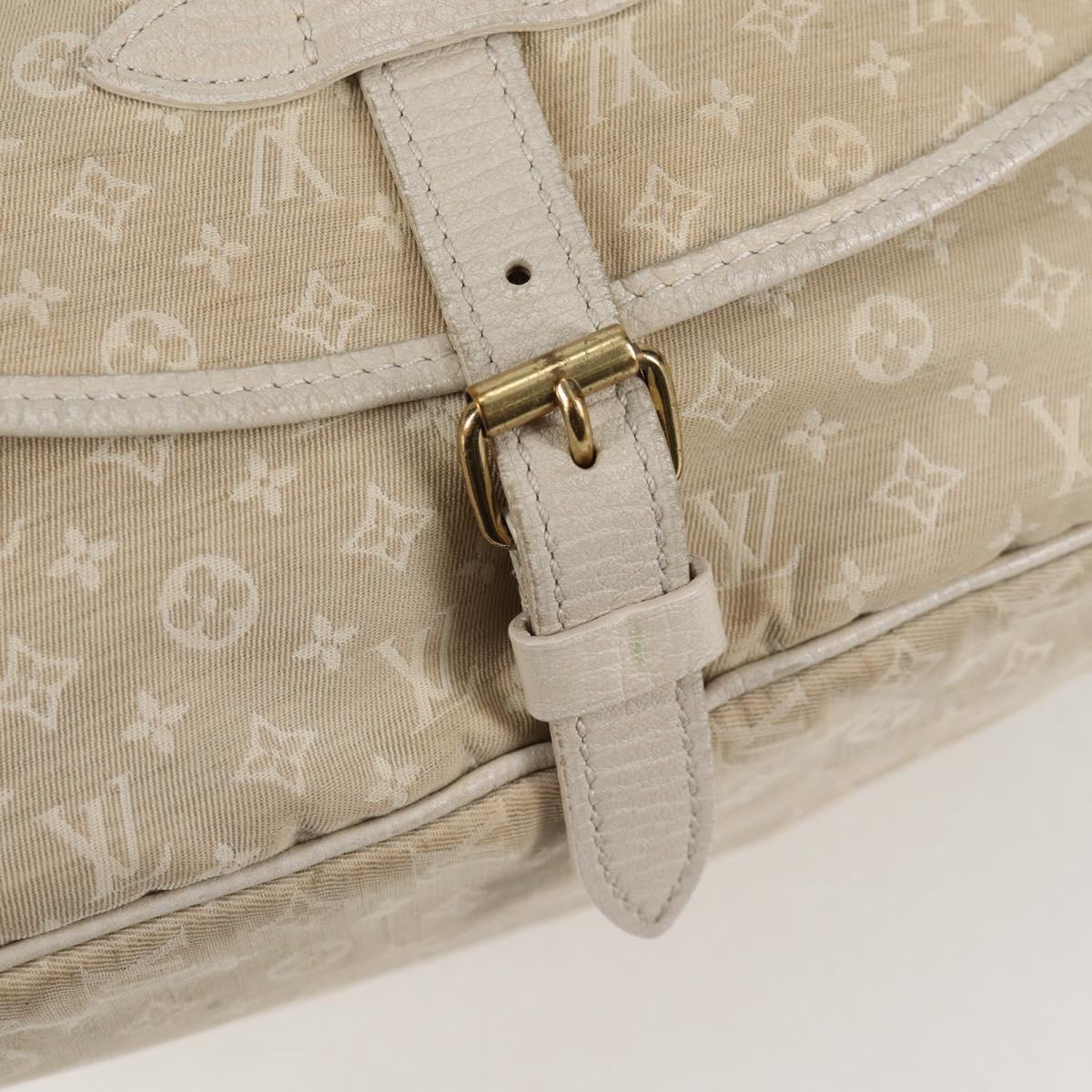 Louis Vuitton Saumur, Beige, Canvas, shoulder