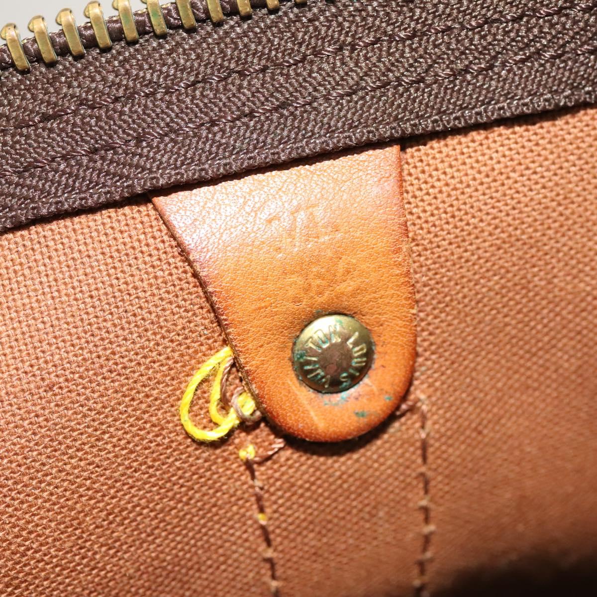 Louis Vuitton Keepall Bandoulière 55, Brown, Canvas, travel