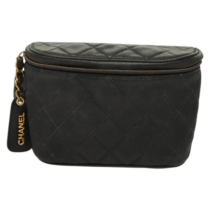 Chanel Vintage, Black, Leather, shoulder