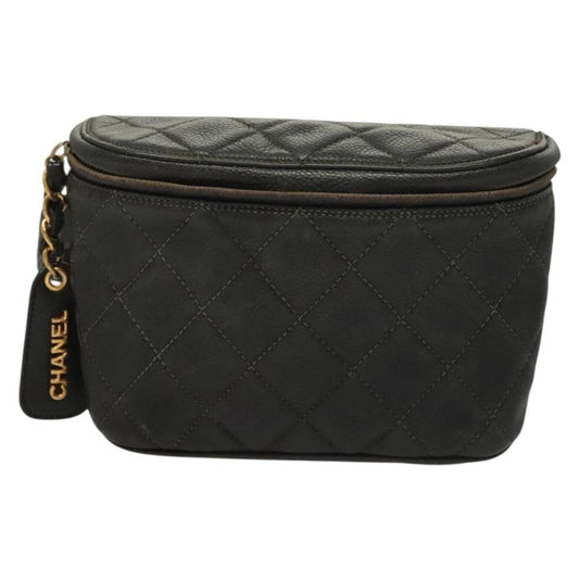 Chanel Vintage, Black, Leather, shoulder