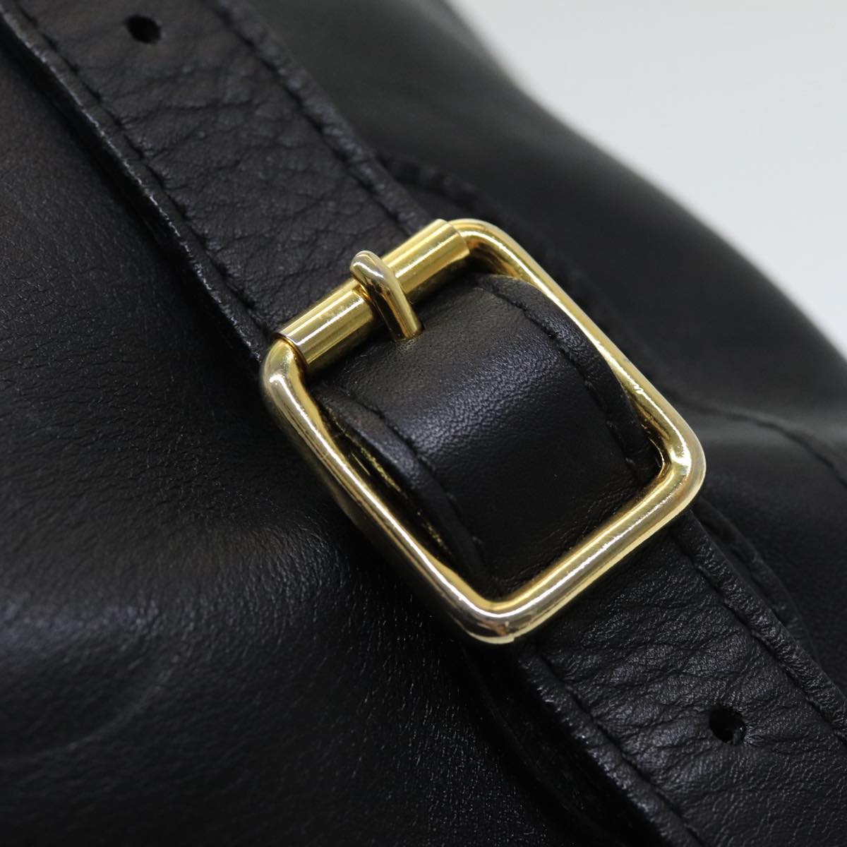 Gucci Bamboo, Black, Leather, backpack
