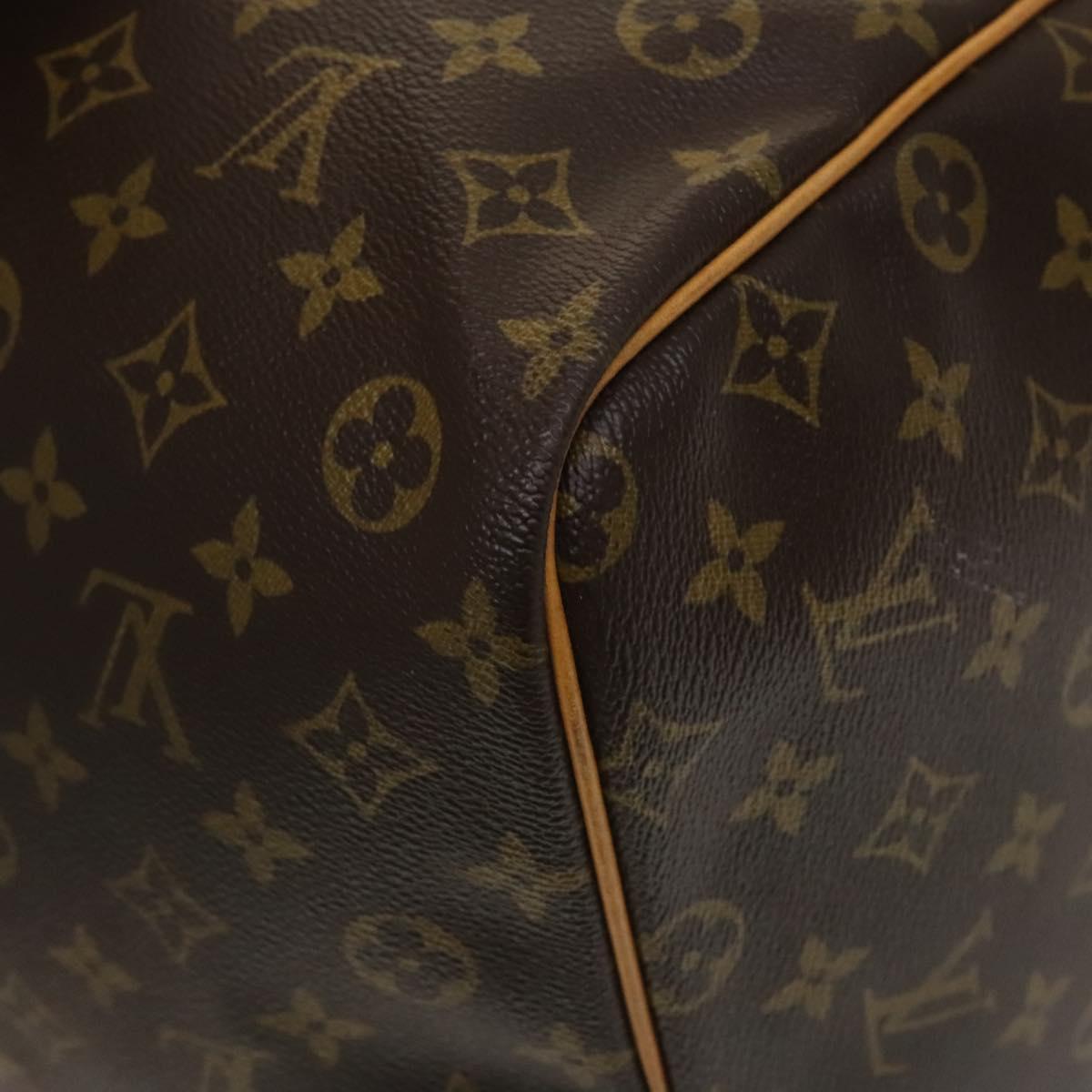 Louis Vuitton Keepall 60, Brown, Canvas, travel