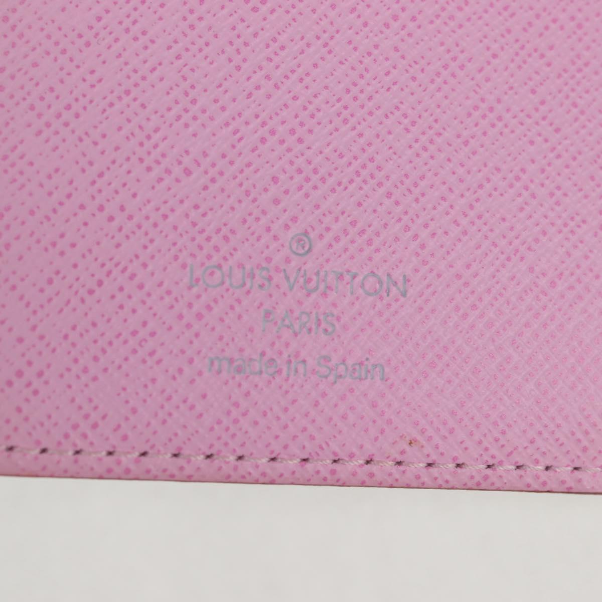 Louis Vuitton Agenda PM, White, Canvas, wallet