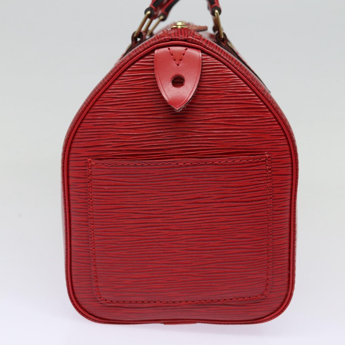 Louis Vuitton Speedy 25, Red, Leather, handbag