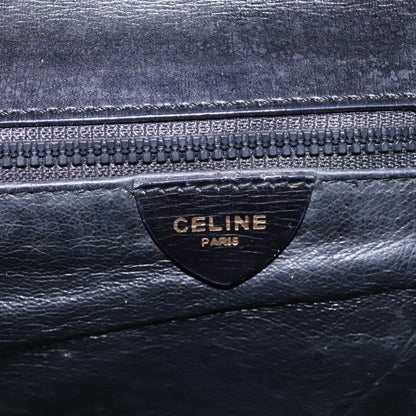 Céline Logo du cercle, Black, Leather, shoulder