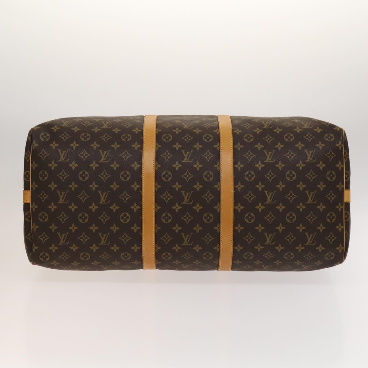 Louis Vuitton Keepall Bandoulière 60, Brown, Canvas, travel