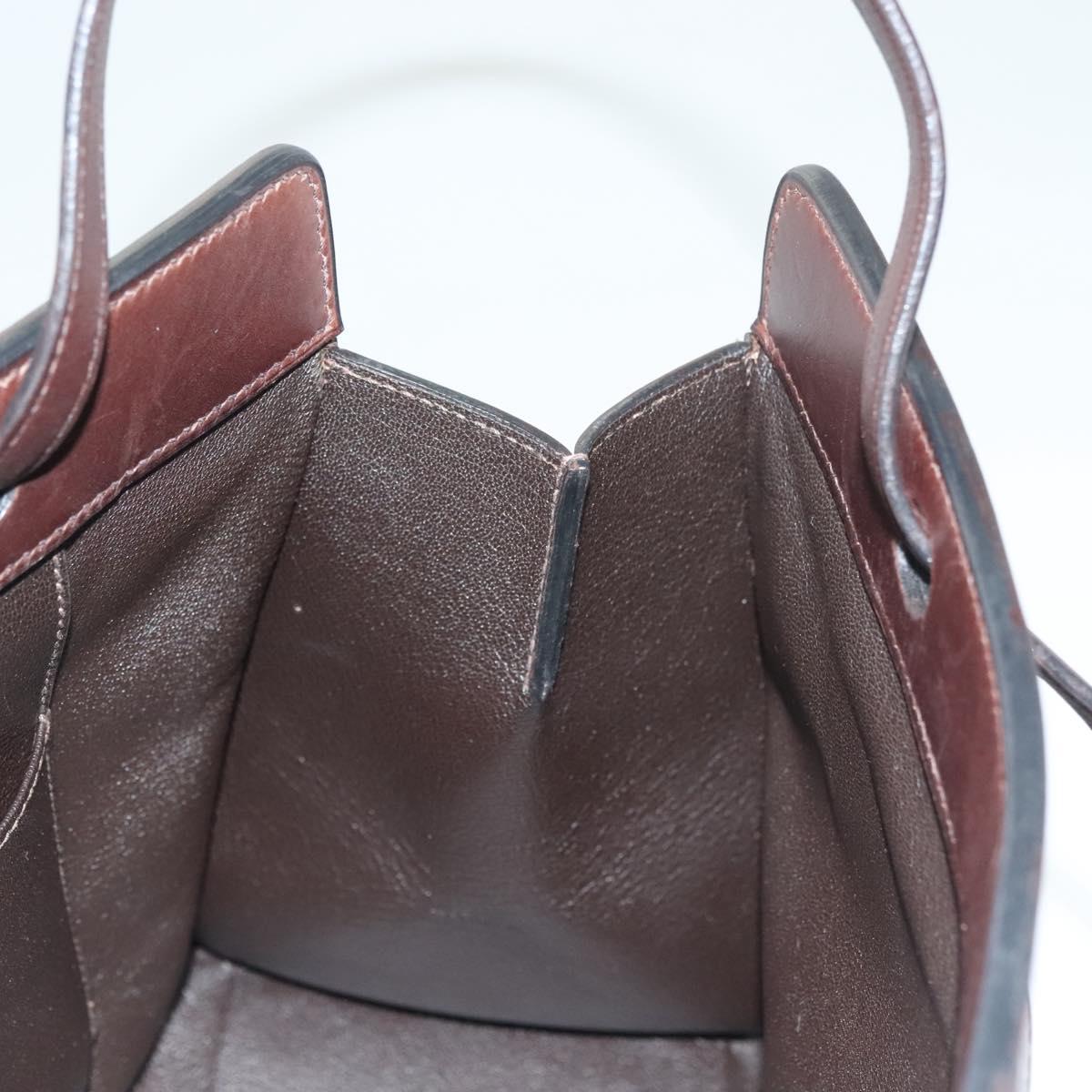 Hermès, Brown, Leather, shoulder