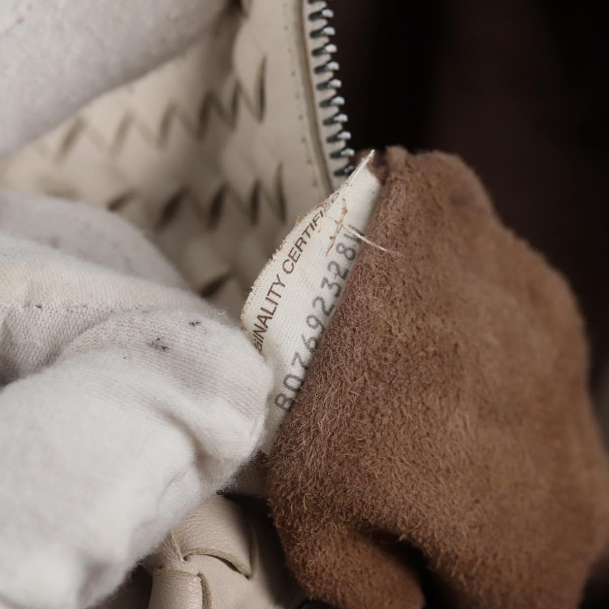 Bottega Veneta Intrecciato, White, Leather, handbag