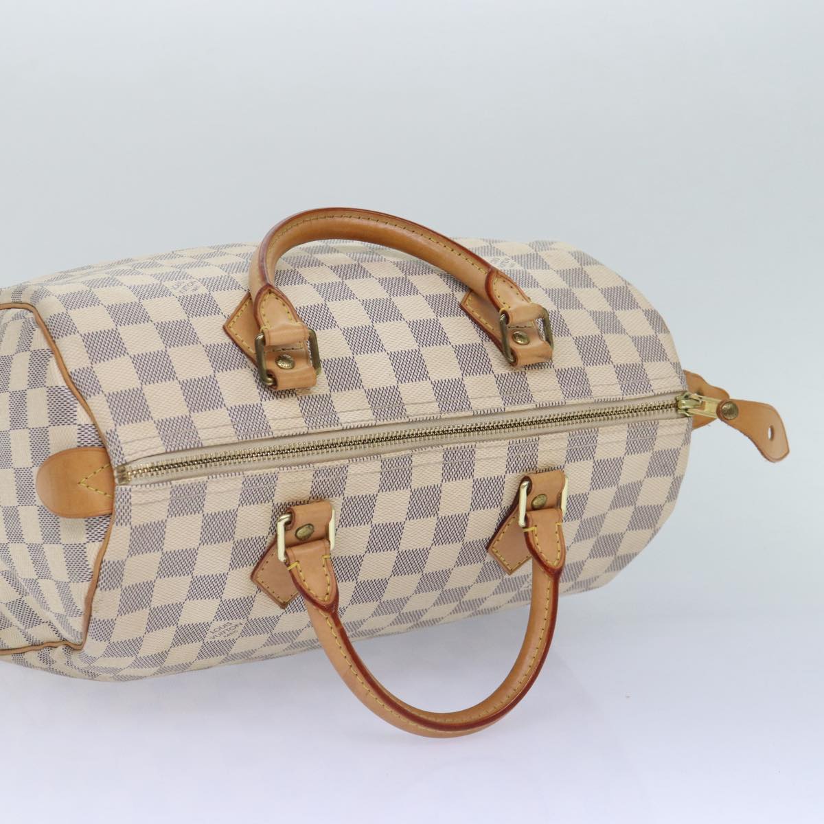 Louis Vuitton Speedy 30, Beige, Canvas, handbag