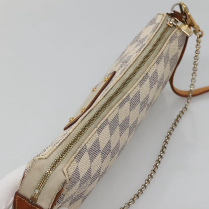 Louis Vuitton Eva, White, Canvas, shoulder