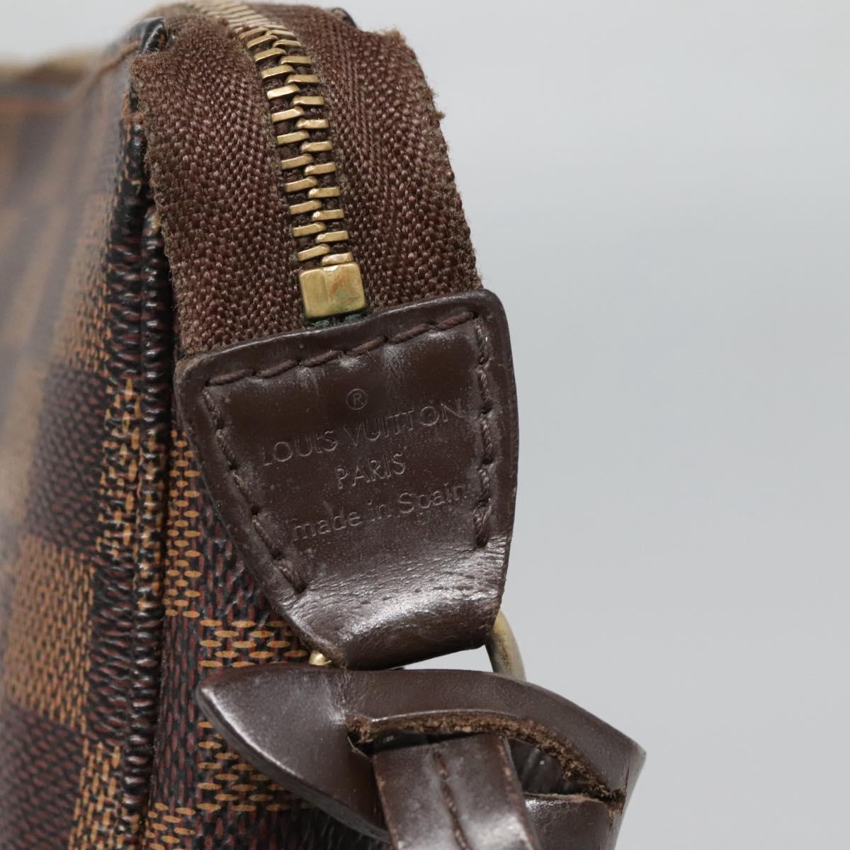 Louis Vuitton Pochette Accessoire, Brown, Canvas, clutch