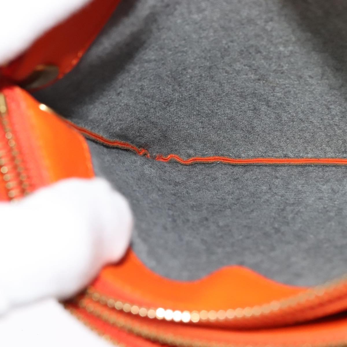 Céline Trio, Orange, Leather, shoulder