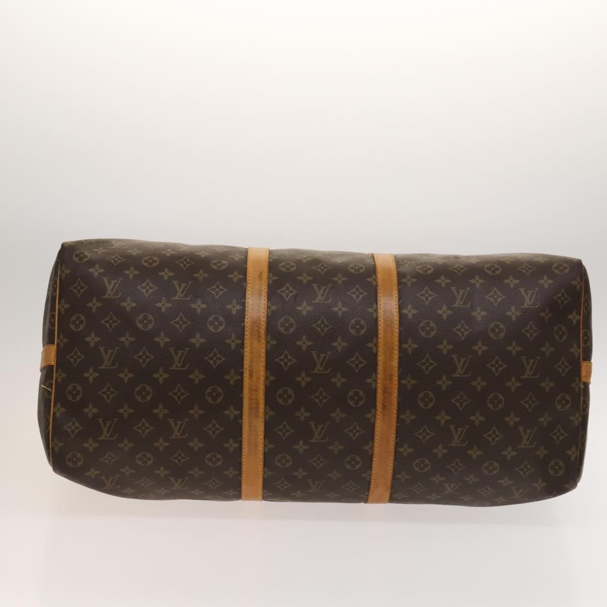 Louis Vuitton Keepall Bandoulière 60, Brown, Canvas, travel