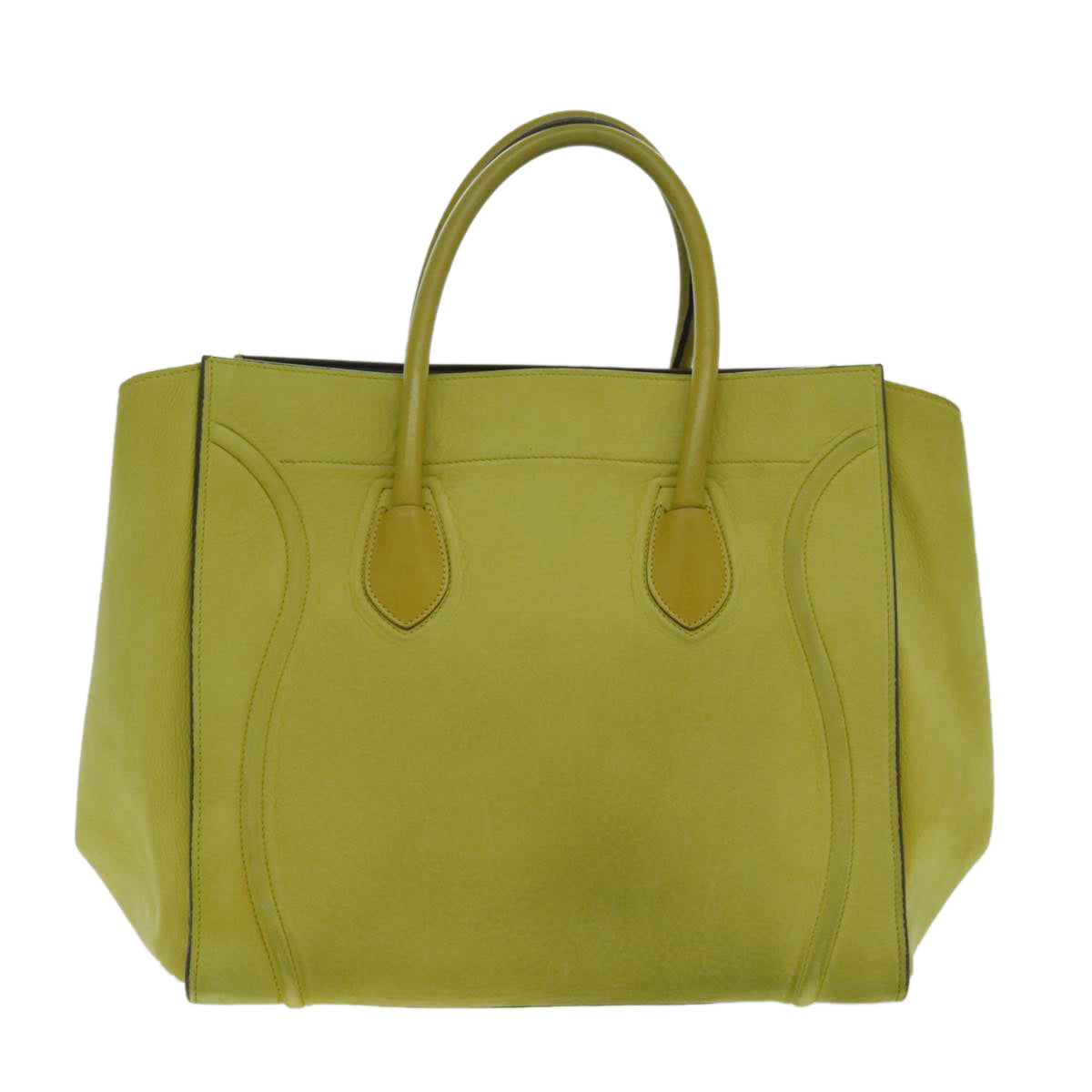 Céline Luggage, Green, Leather, handbag