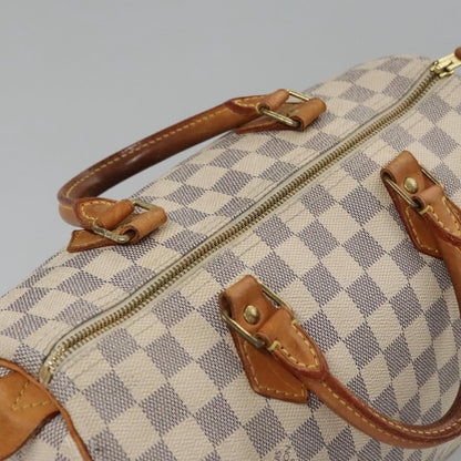 Louis Vuitton Speedy 30, White, Canvas, handbag