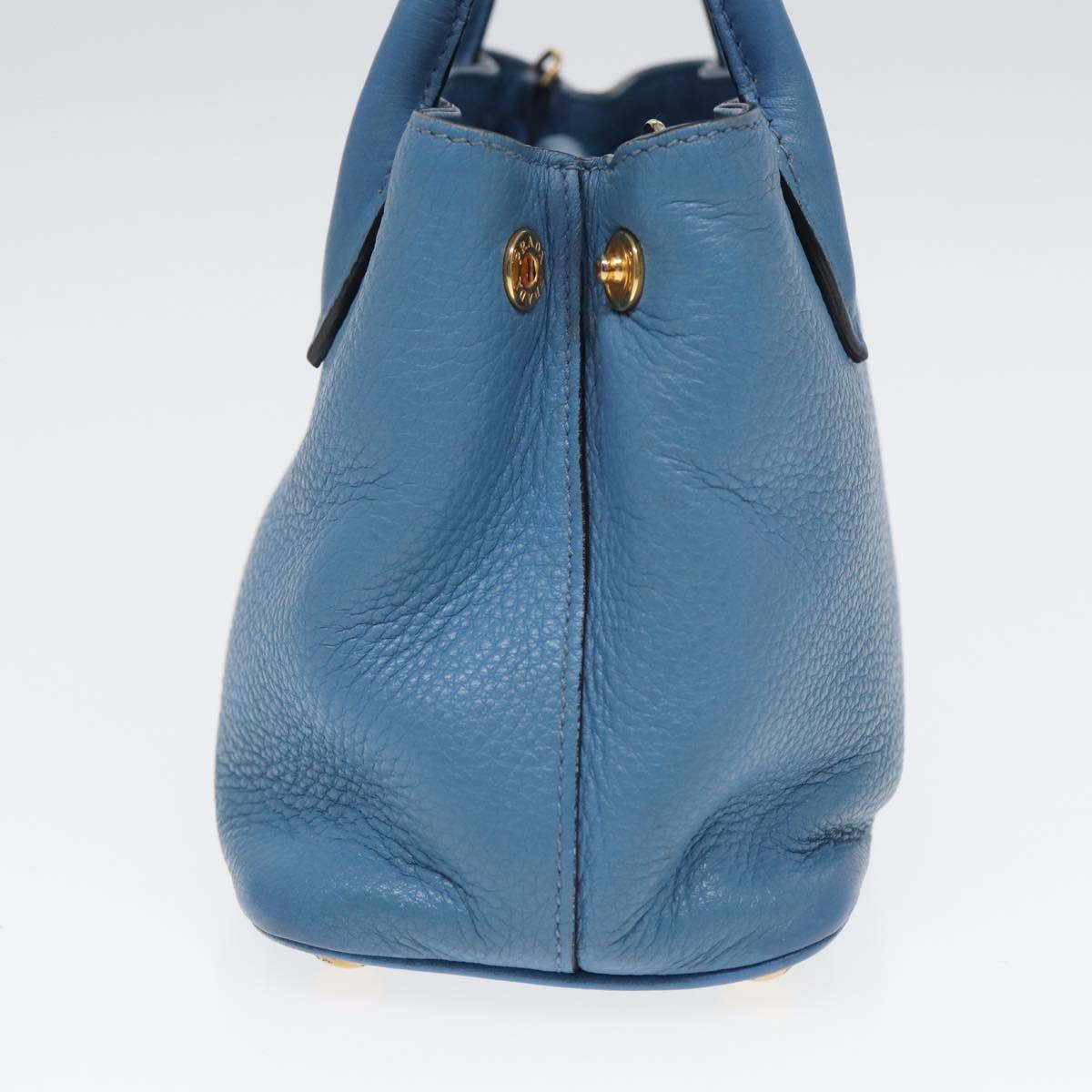 Prada Saffiano, Blue, Leather, handbag