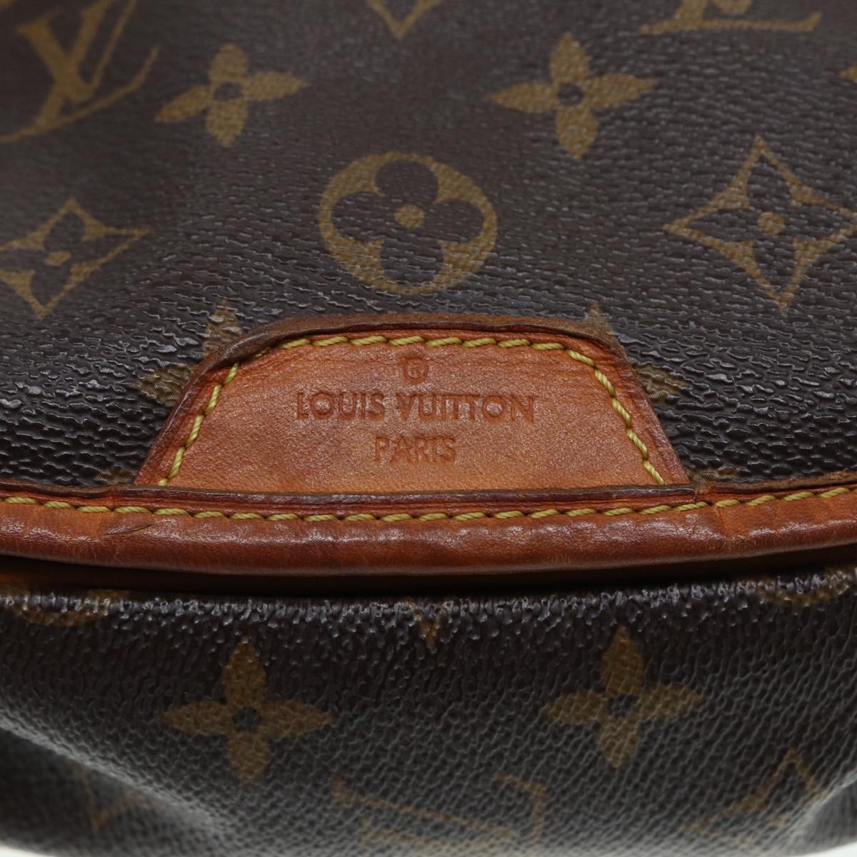 Louis Vuitton Menilmontant, Brown, Canvas, shoulder