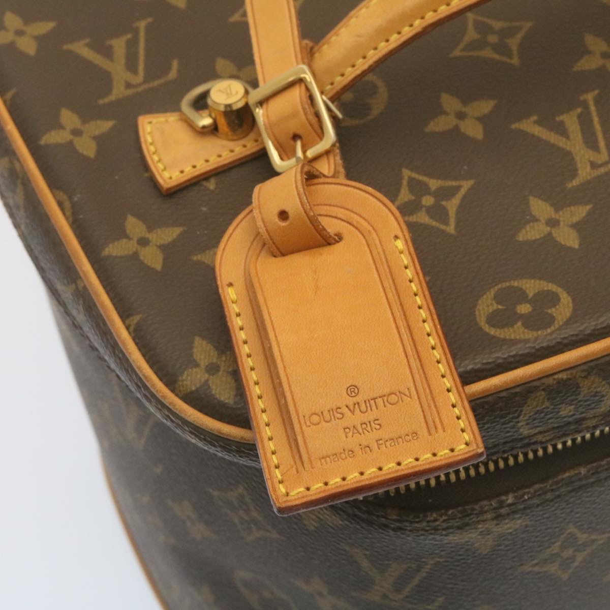 Louis Vuitton Vanity, Brown, Canvas, shoulder