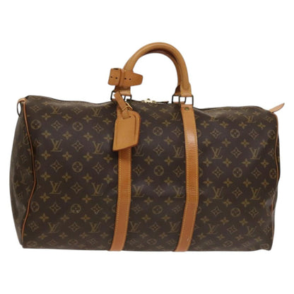Louis Vuitton Keepall 50, Brown, Canvas, travel